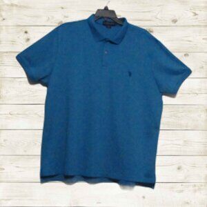 US Polo Assn. Mens polo shirt XXL short sleeve blue